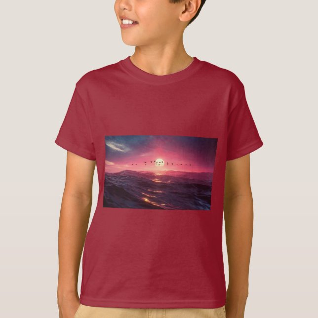 Camiseta Brent Geese en Sunset (Anverso)