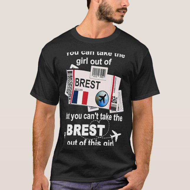 Camiseta Brest Boarding Pass Brest Chica Brest (Anverso)