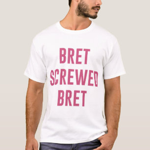 Camiseta Bret Hart T-ShirtBret Cortada