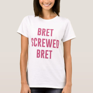 Camiseta Bret Hart T-ShirtBret Cortada