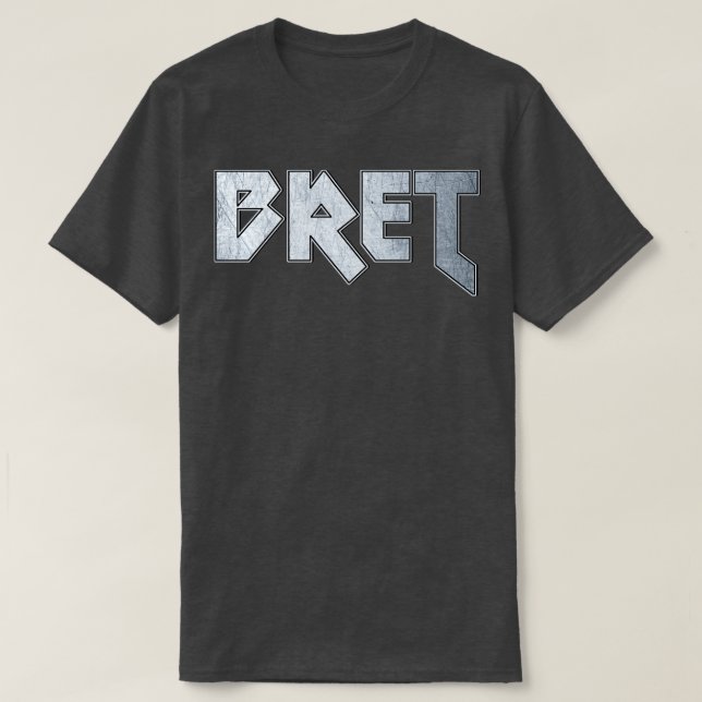 Camiseta Bret metalizado fuerte (Diseño del anverso)