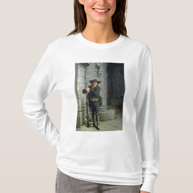 Camiseta Bretón armado que guarda un pórtico (Anverso)