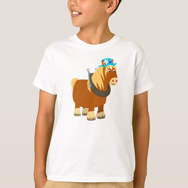 Camiseta Breton para niños de caballos de Personal (Anverso)