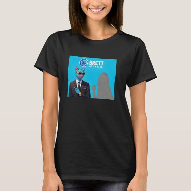 Camiseta Brett Crypto y Brett Meme Moneda por Brett Meme (Anverso)