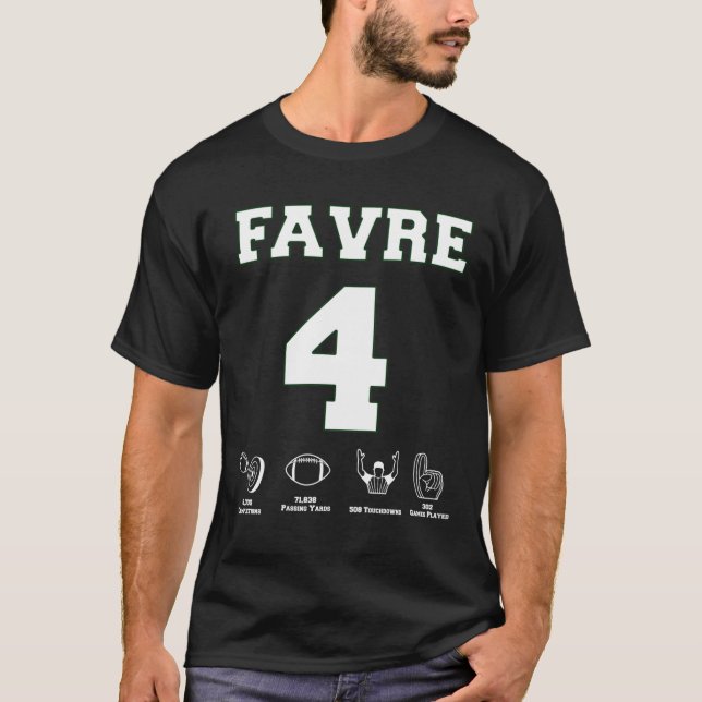 Camiseta Brett Favre - Career Stats   (Anverso)
