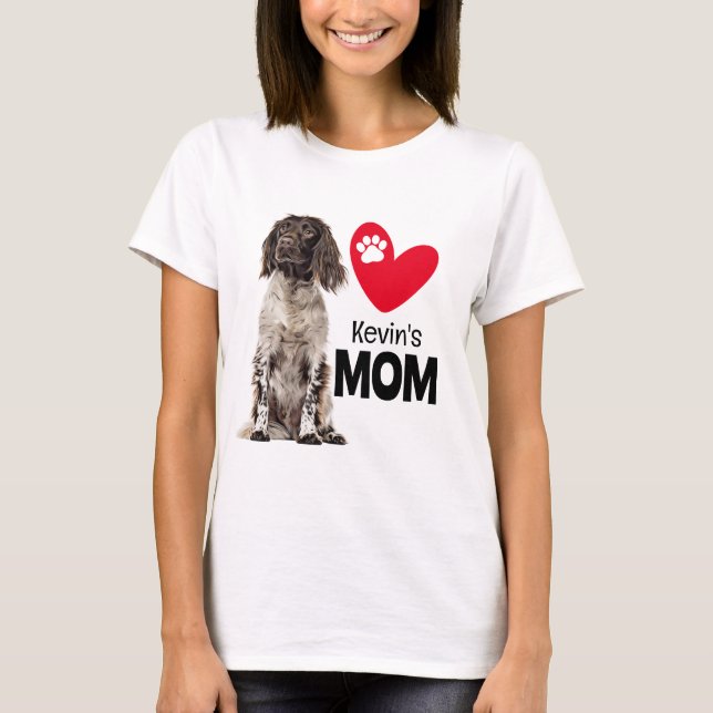 Camiseta Brettany Spaniel Personaliza Mom T-Shirt (Anverso)