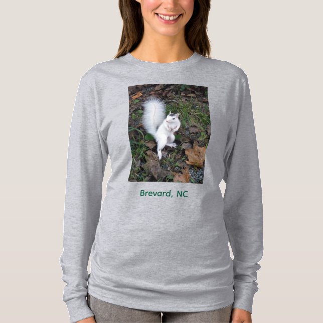 Camiseta Brevard White Squirrel - Long Sleeved T-Shirt (Anverso)