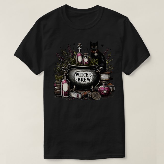 Camiseta Breve de brujas 2 (Diseño del anverso)
