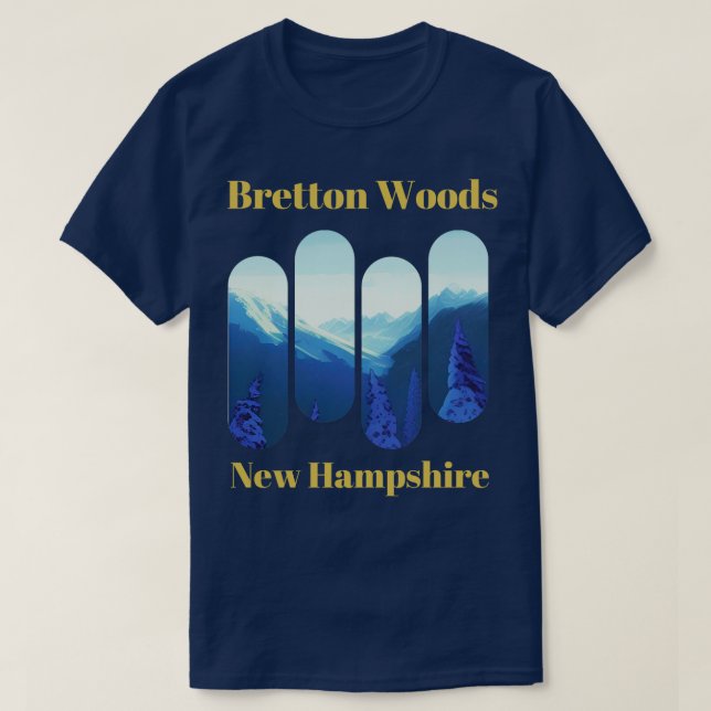 Camiseta Breve esquí New Hampshire 2 (Diseño del anverso)