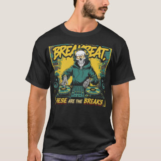 Camiseta Breve ruptura de las cubiertas de esqueleto