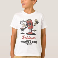 Breve Y BBQ Squad Funny Barbeque Family Personaliz