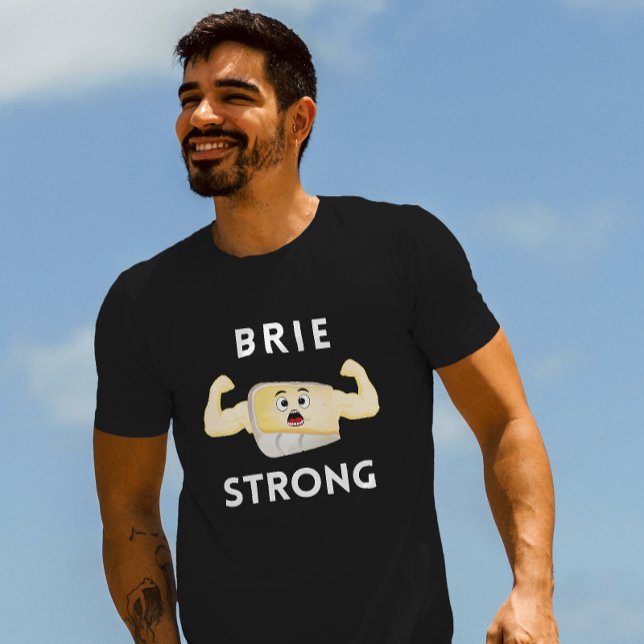 Camiseta Breve y fuerte bollo de comida motivacional (Subido por el creador)
