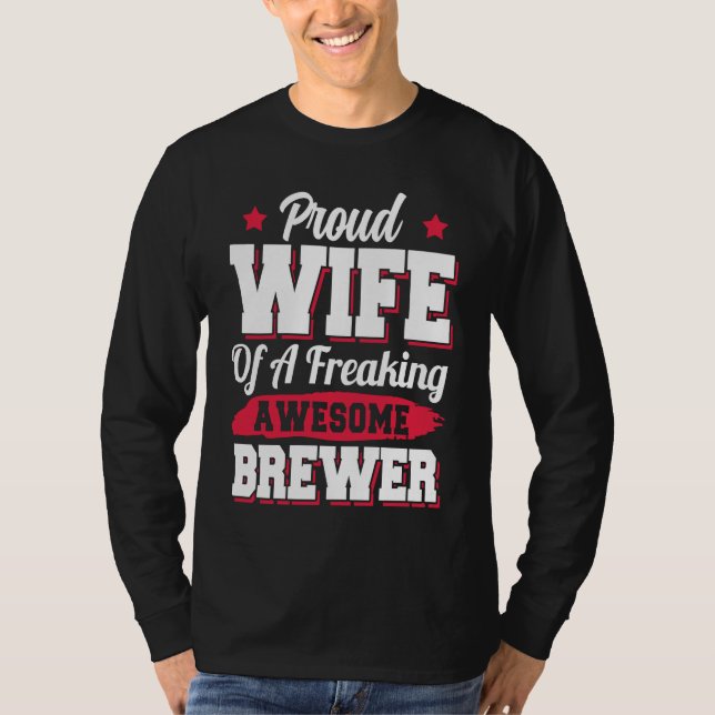 Camiseta Brew Brewing Brewery Brewmaster Brewer Wife (Anverso)