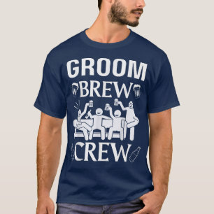 Camiseta Brew Crew Groom Squad Groomsman Beer Boda