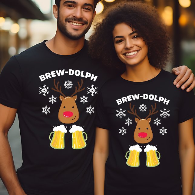 Camiseta Brew-Dolph Reno Ciervo Cerveza Navidad Rudolph (Subido por el creador)
