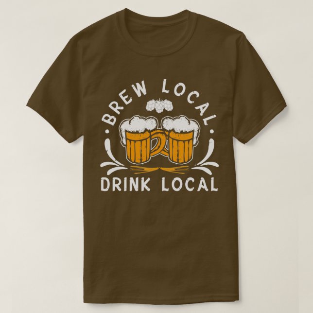 Camiseta Brew Local Drink Local (Diseño del anverso)