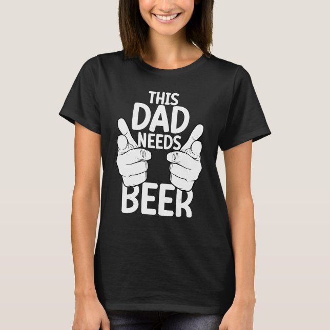 Camiseta Brewer Beer  Beer Drinker Alcohol Dad Fathers Day (Anverso)