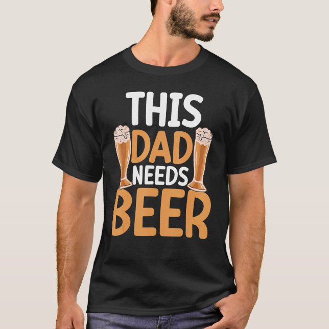 Camiseta Brewer Beer  Beer Drinker Alcohol Dad Fathers Day  (Anverso)
