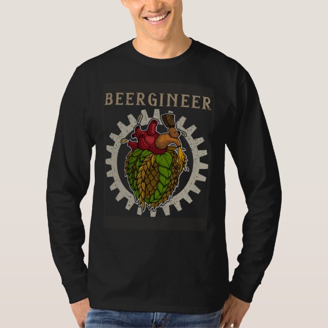 Camiseta Brewer beer hops beer drinker brewery drinking (Anverso)
