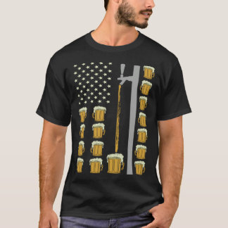 Camiseta Brewery American Flag Craft Beer American Pride