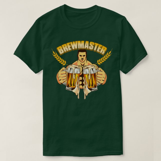 Camiseta Brewmaster Craft Beer Master Hogar Brewer (Diseño del anverso)