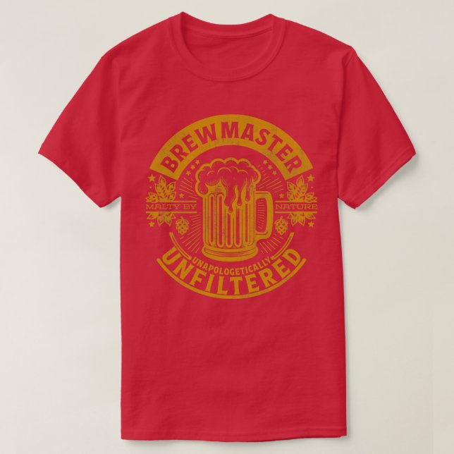 Camiseta Brewmaster sin arrepentirse (Diseño del anverso)