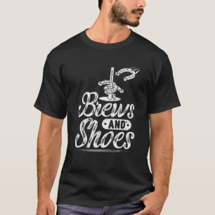 Camiseta Brews And Shoes Funny Horseshoes Beer Lover Drinke