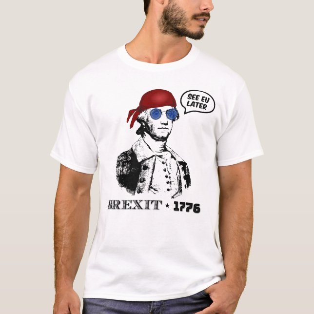Camiseta Brexit 1776 George Washington Gafas de sol Cool (Anverso)
