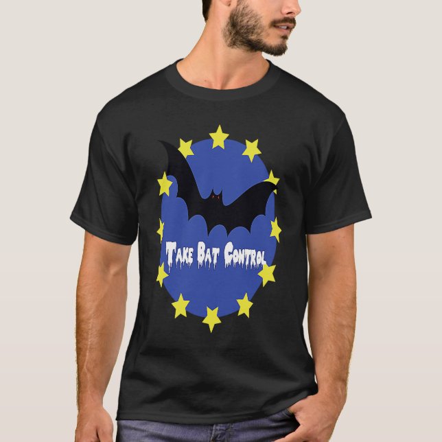 Camiseta Brexit Halloween  Take Bat Control (Anverso)