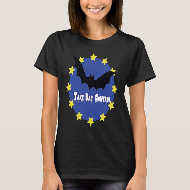 Camiseta Brexit Halloween  Take Bat Control (Anverso)