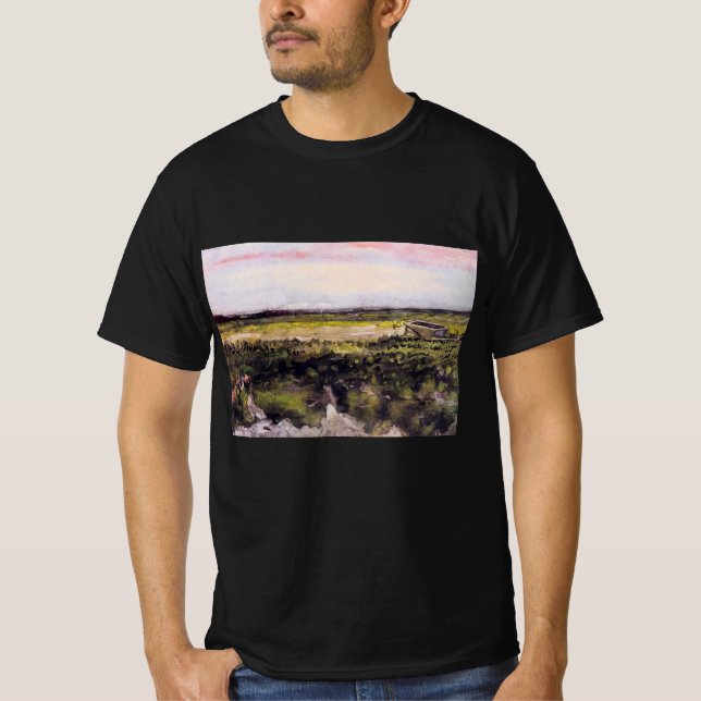 Camiseta Brezo con carretilla de Vincent van Gogh (Anverso)