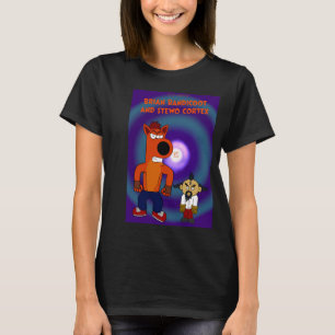 Camiseta Brian Bandicoot y Stewo Cortex