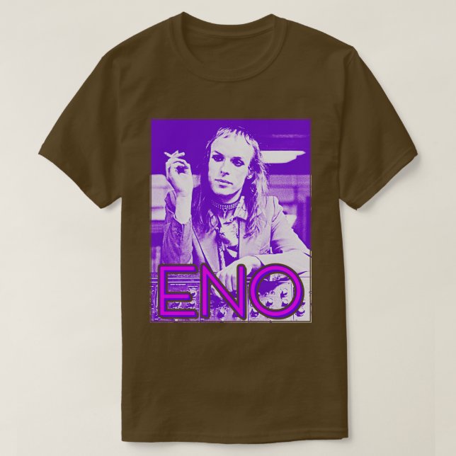 Camiseta Brian Eno Retro Icono Ambiente FanArt (Diseño del anverso)