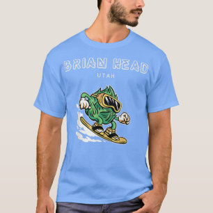 Camiseta Brian Head UtahFunny Snowboard Beer Hops