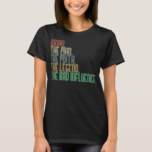 Camiseta Brian Man Mito Leyenda Mala Influencia Funny Perso