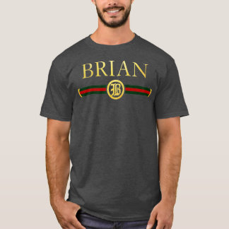 Camiseta Brian Name Personalized Royal Luxury Gift Hombres 
