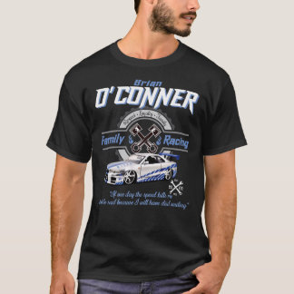 Camiseta Brian O&x27;Carreras rápida y curiosa de la famili
