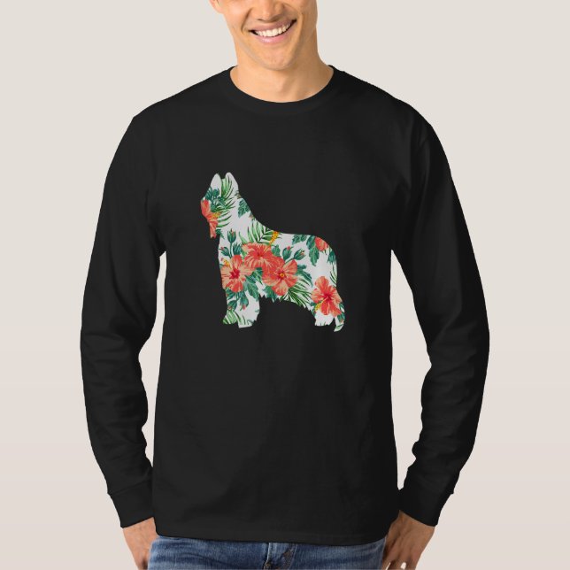 Camiseta Briard Aloha Hawaiian Dog (Anverso)