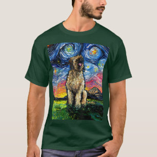 Camiseta Briard Berger de Brie Starry Night Dog Art de Aja