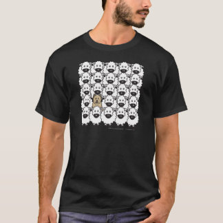 Camiseta Briard en las ovejas