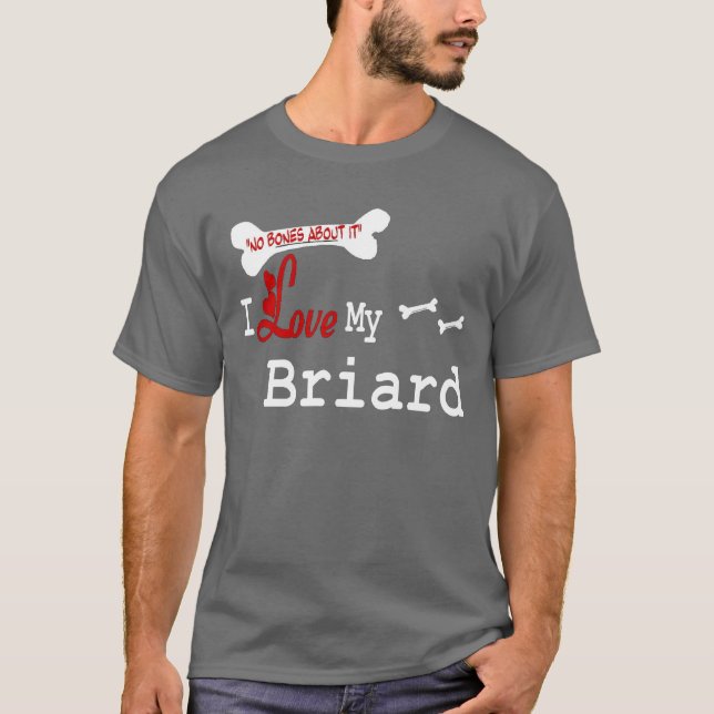 Camiseta Briard (I Love) Apparel (Anverso)