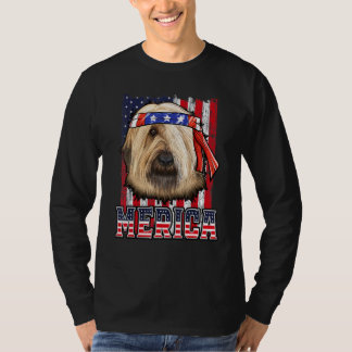 Camiseta Briard Merica 4 De Julio Bandera Patriótica De Per