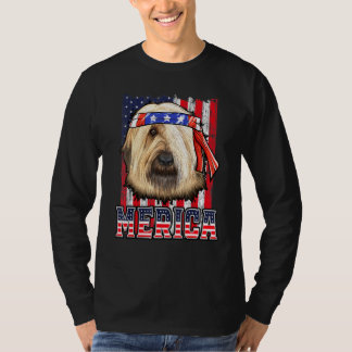Camiseta Briard Merica 4 De Julio Bandera Patriótica De Per