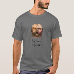 Camiseta Briard Mom Cute Puppy Perro Dueño Briard Dog