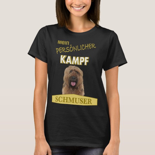 Camiseta Briard Persönlicher Kampf Schmuser Briard (Anverso)
