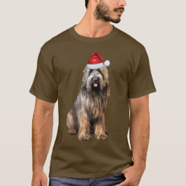 Camiseta Briard Shepherd Dog Lover Navidades divertidos