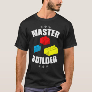 Camiseta Brick Builder  Blocks Building Master Builder Toys