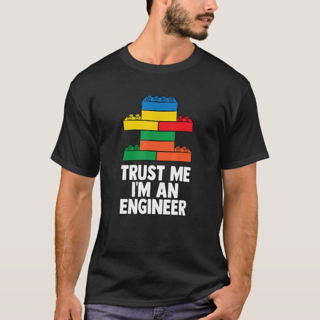 Camiseta Brick Builder Funny Blocks Building Master Builder (Anverso)