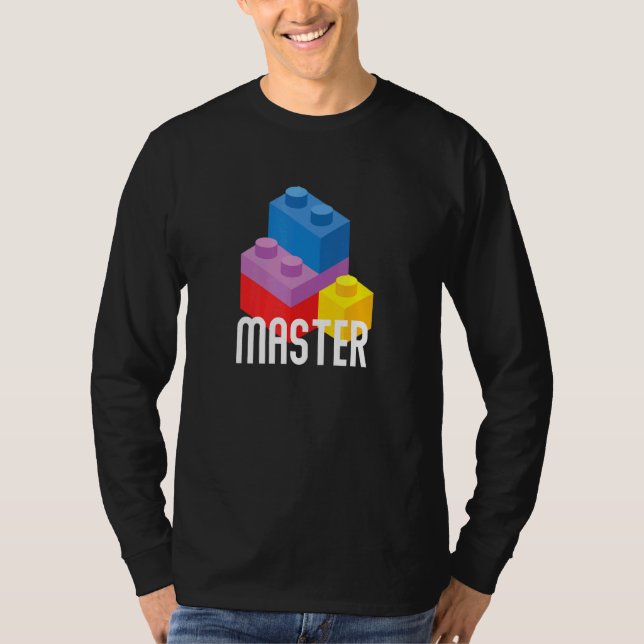 Camiseta Brick Master Building Blocks Bricks Toyys Builder (Anverso)