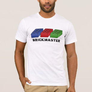 Camiseta Brickmaster divertido - arte pop del vector